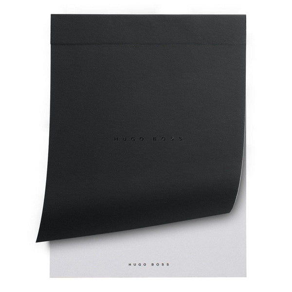 HUGO BOSS, Notebook, A7 blank white, black