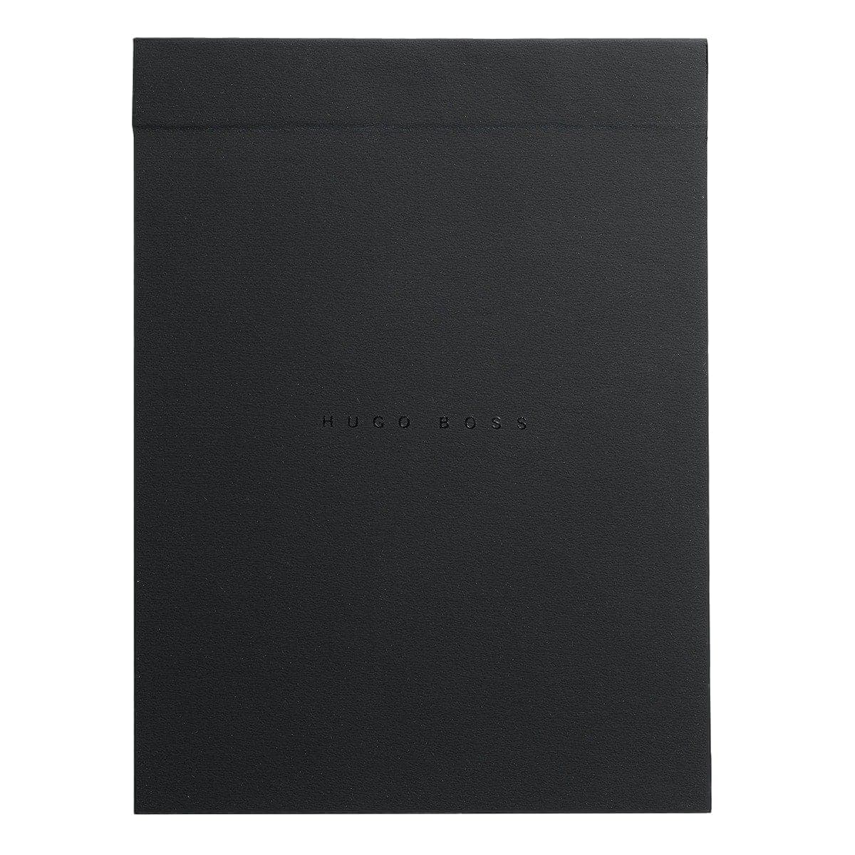 HUGO BOSS, Notizbuch, A7 blanko weiss, schwarz-4