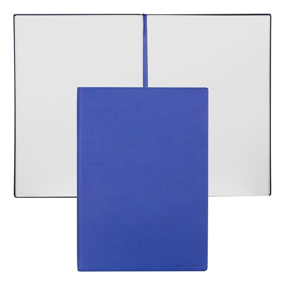 HUGO BOSS, Notizbuch Essential Storyline, B5 blanko weiss, blau-1
