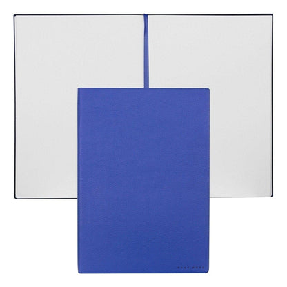 HUGO BOSS, Notizbuch Essential Storyline, B5 blanko weiss, blau-1