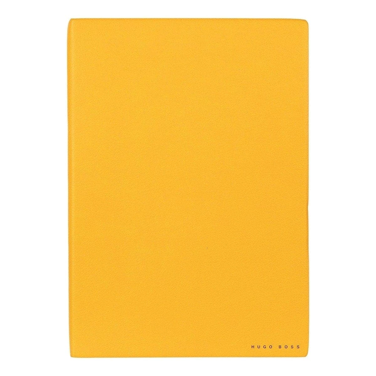 HUGO BOSS, Notizbuch Essential Storyline, B5 blanko weiss, gelb-3