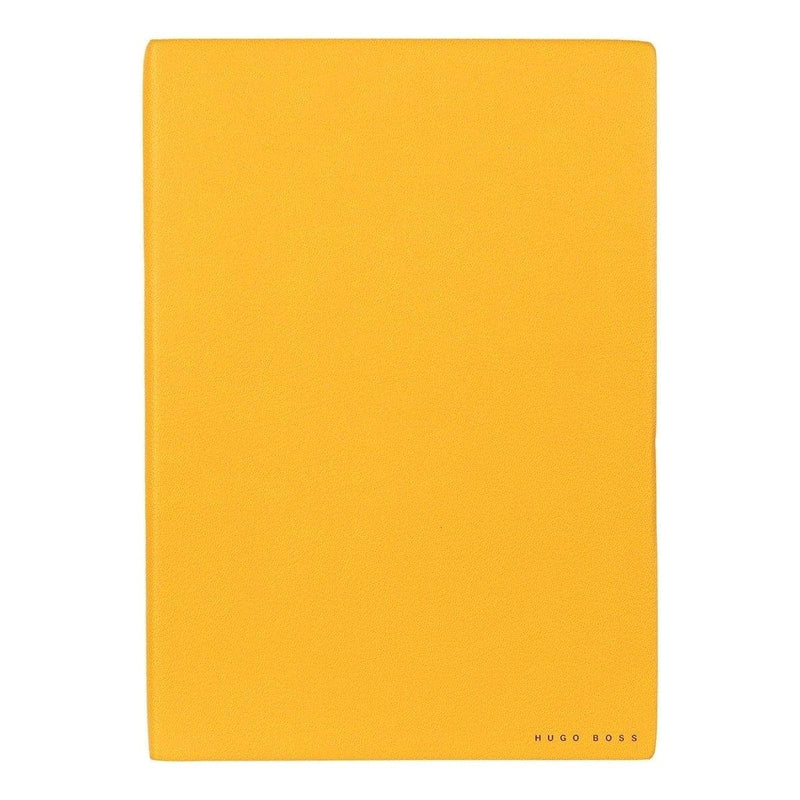 HUGO BOSS, Notizbuch Essential Storyline, B5 blanko weiss, gelb-3