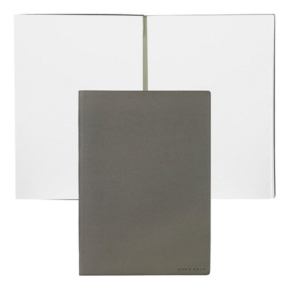 HUGO BOSS, Notizbuch Essential Storyline, B5 blanko weiss, khaki-1