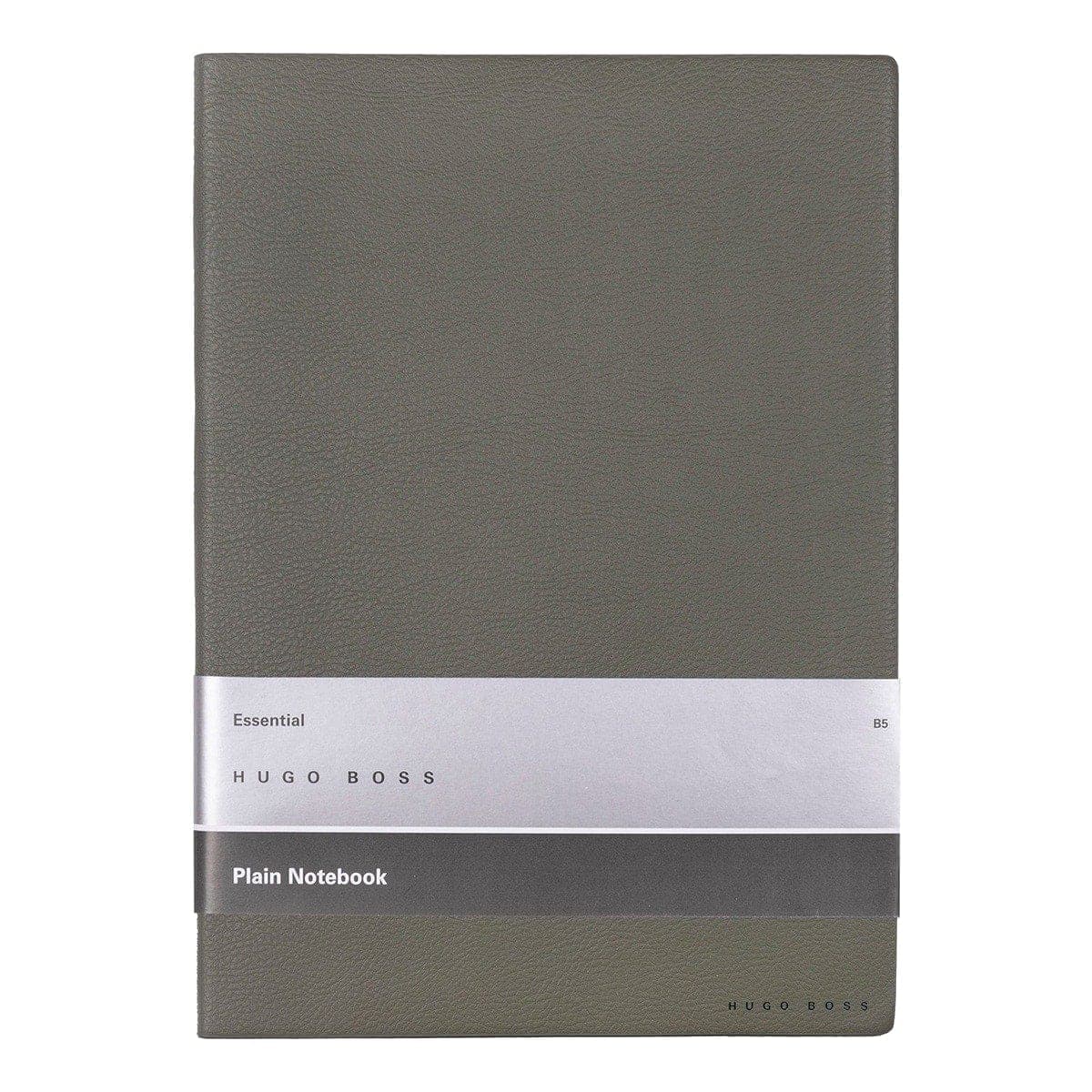 HUGO BOSS, Notizbuch Essential Storyline, B5 blanko weiss, khaki-2