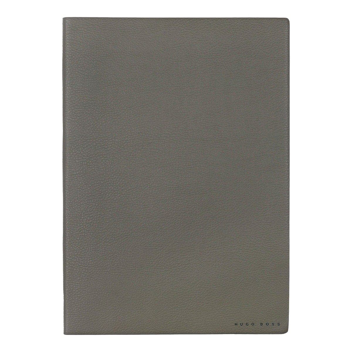HUGO BOSS, Notizbuch Essential Storyline, B5 blanko weiss, khaki-3