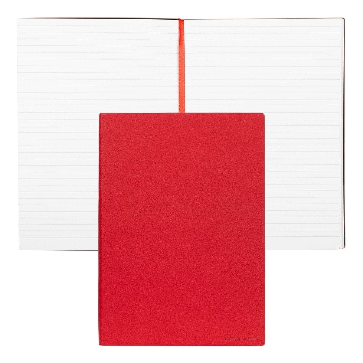 HUGO BOSS, Notizbuch Essential Storyline, B5 liniert weiss, rot-1