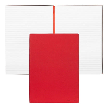 HUGO BOSS, Notizbuch Essential Storyline, B5 liniert weiss, rot-1