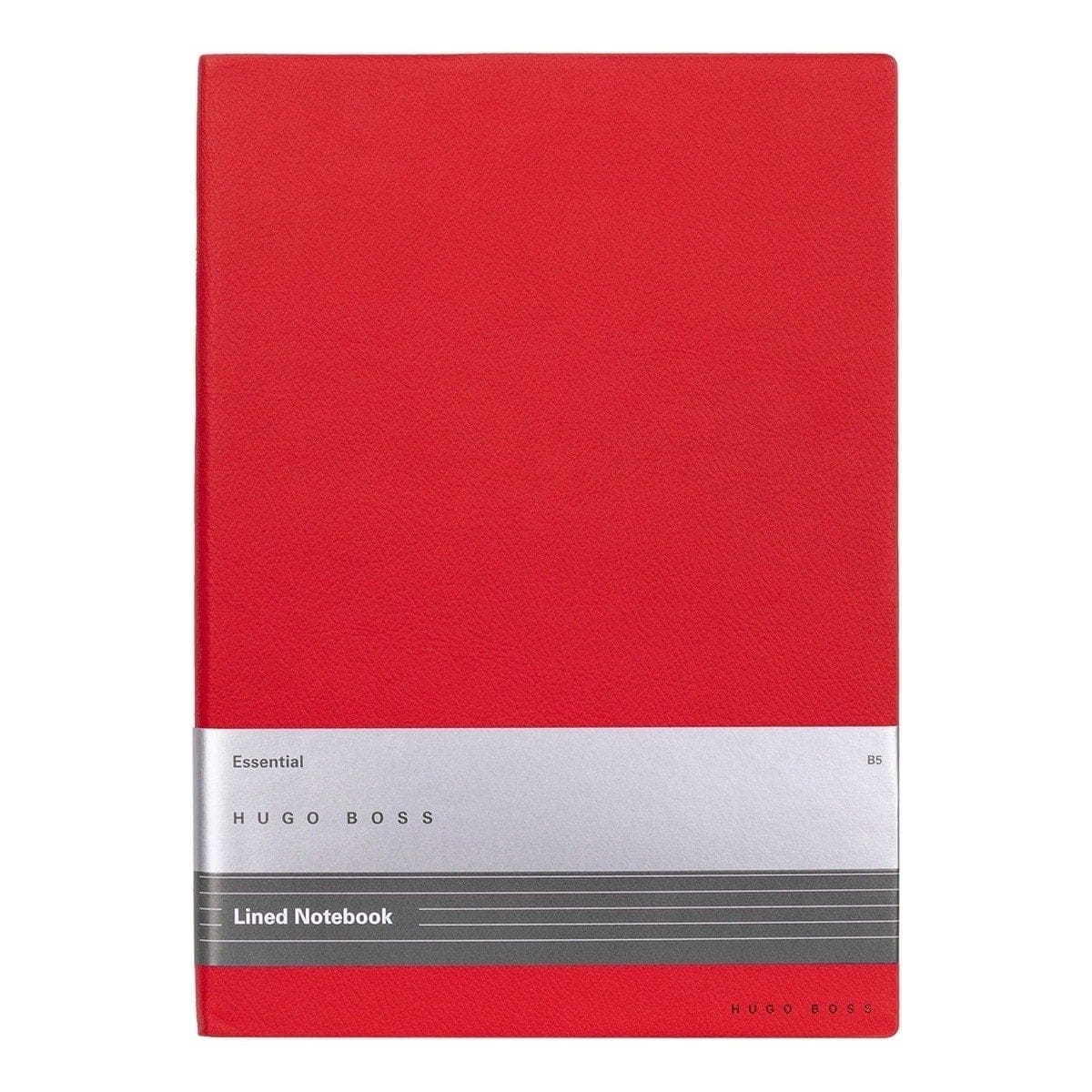 HUGO BOSS, Notizbuch Essential Storyline, B5 liniert weiss, rot-2