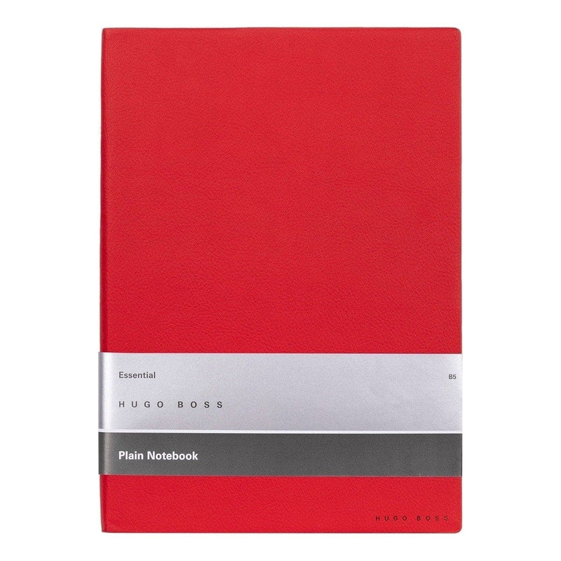 HUGO BOSS, Notizbuch Essential Storyline, B5 blanko weiss, rot-2