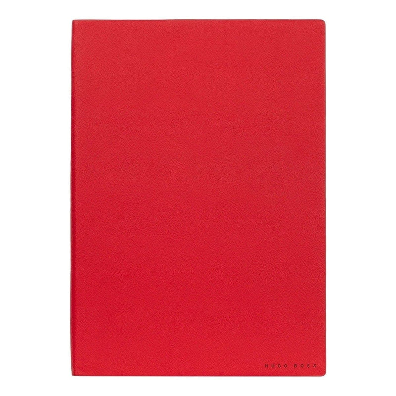HUGO BOSS, Notizbuch Essential Storyline, B5 blanko weiss, rot-3