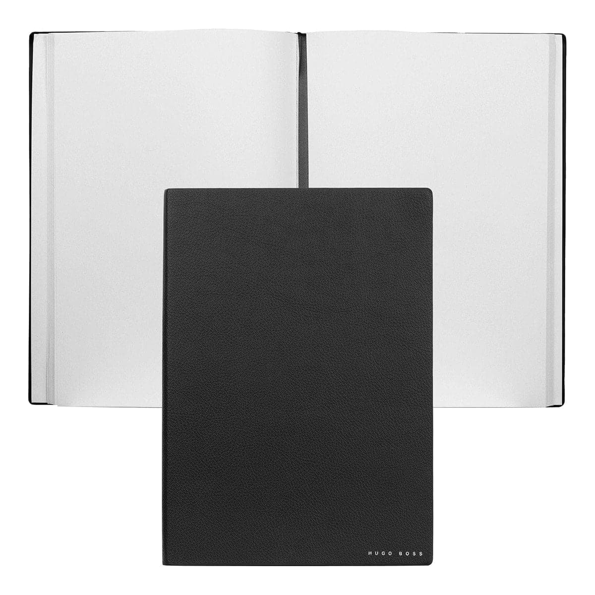 HUGO BOSS, Notizbuch Essential Storyline, B5 blanko weiss, schwarz-1
