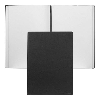HUGO BOSS, Notizbuch Essential Storyline, B5 blanko weiss, schwarz-1