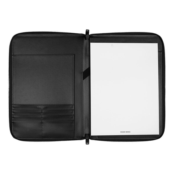 HUGO BOSS, porte-documents Label, A4, noir