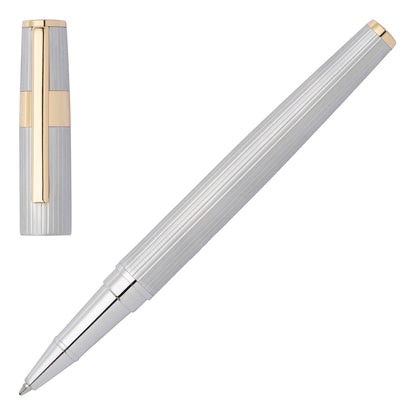 HUGO BOSS Tintenroller Gear Pinstripe Silber/Gold-4