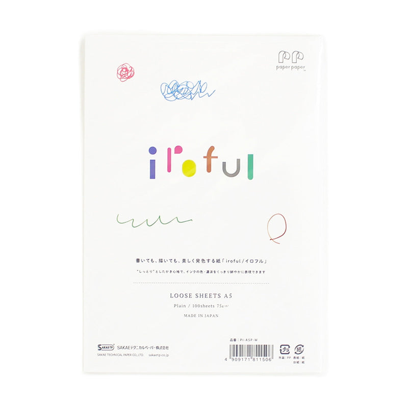 Iroful Papierbogen Füllerpapier weiss 50 A5 blanko 75 g/m2 weiss-1