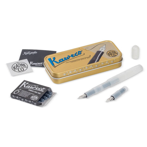 Kaweco, Calligraphy Set 'S', Pens in a tin, white