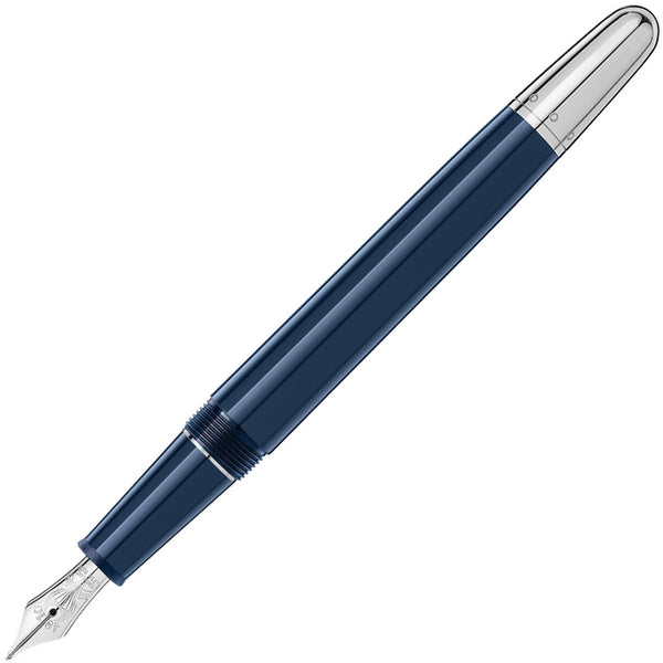 Montblanc, Meisterstück Around the World in 80 Days Fountain Pen, 145 Classique, 14K Nib, blue