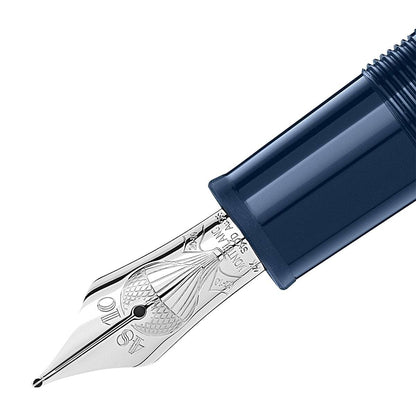 Montblanc, Füller, Meisterstück 146 LeGrand, In 80 Tagen um die Welt, blau-2