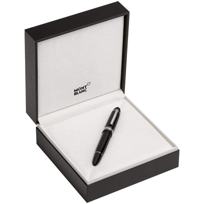 Montblanc, Füller, Meisterstück 149, Edelharz - Platiniert, Schwarz-4