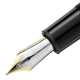 Montblanc, Füller, Meisterstück 146, Edelharz - Platiniert, LeGrand, Schwarz-2
