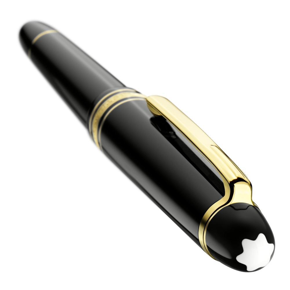 Montblanc, Füller, Meisterstück, Edelharz - Vergoldet, Classique, Schwarz-4