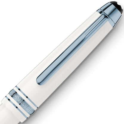 Montblanc Füller Federstärke Glacier 145 Classique Eisblaue Zierelemente 14K Feder Glacier White-3