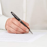 Montblanc, Kugelschreiber, Meisterstück, Edelharz - Platiniert, Classique, Schwarz-3