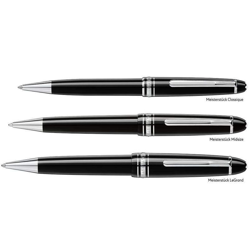 Montblanc, Kugelschreiber, Meisterstück, Edelharz - Platiniert, LeGrand, Schwarz-5