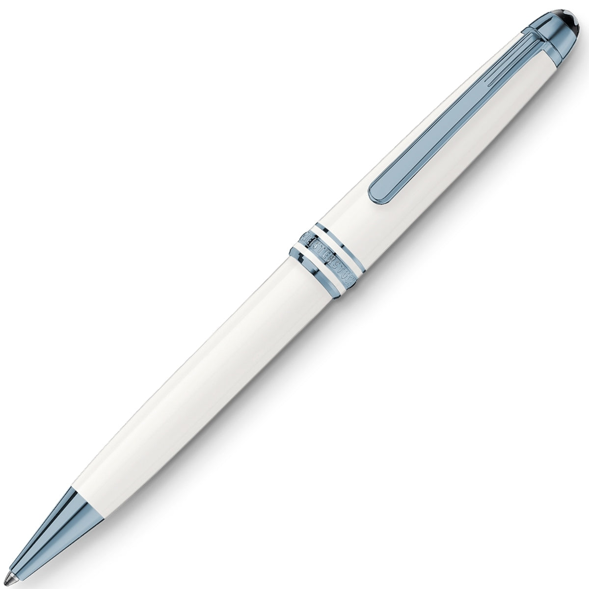 Montblanc Kugelschreiber Title Glacier 164 Eisblaue Zierelemente Glacier White-1