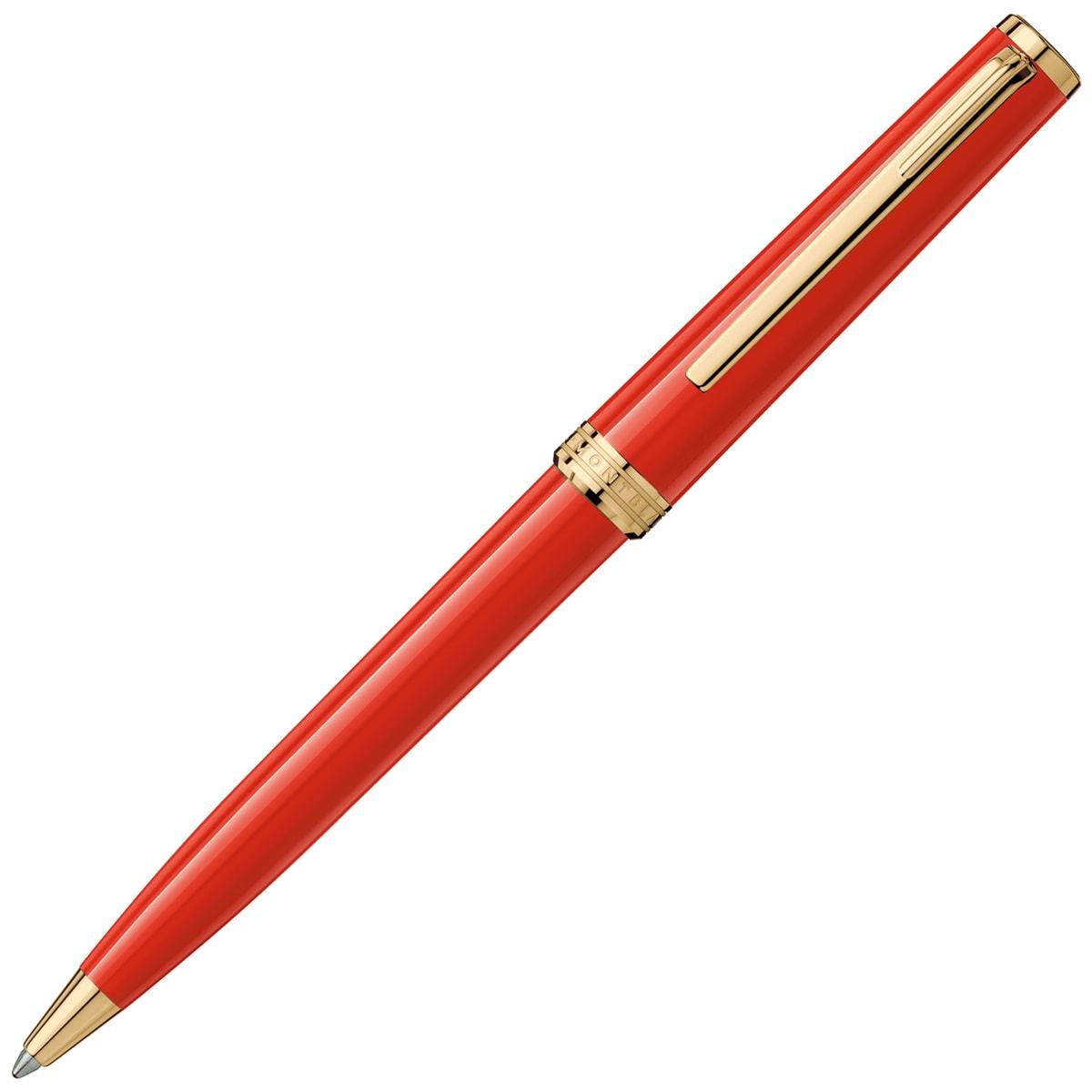 Montblanc, Kugelschreiber, PIX, Edelharz - Vergoldet, Red, Rot-1