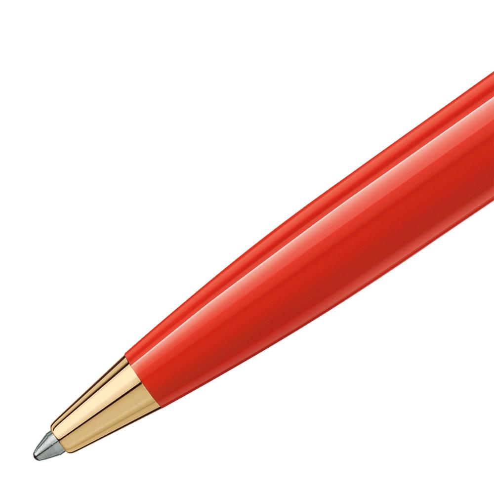 Montblanc, Kugelschreiber, PIX, Edelharz - Vergoldet, Red, Rot-2