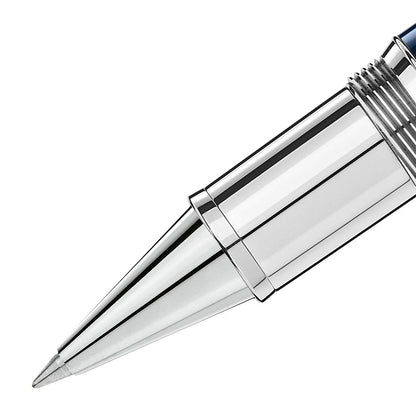 Montblanc, Tintenroller, Meisterstück 162 LeGrand Solitaire, In 80 Tagen um die Welt, blau-2