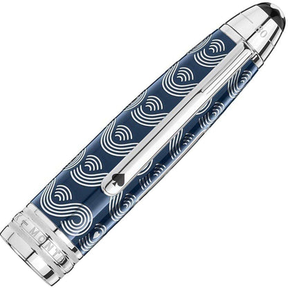 Montblanc, Tintenroller, Meisterstück 162 LeGrand Solitaire, In 80 Tagen um die Welt, blau-3