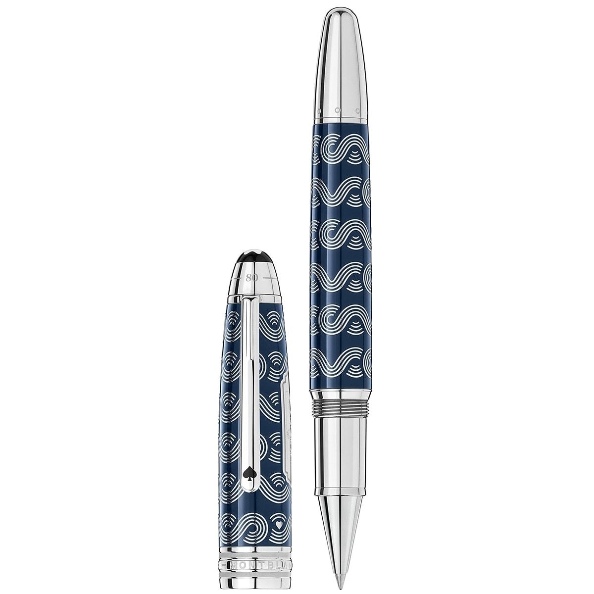 Montblanc, Tintenroller, Meisterstück 162 LeGrand Solitaire, In 80 Tagen um die Welt, blau-5