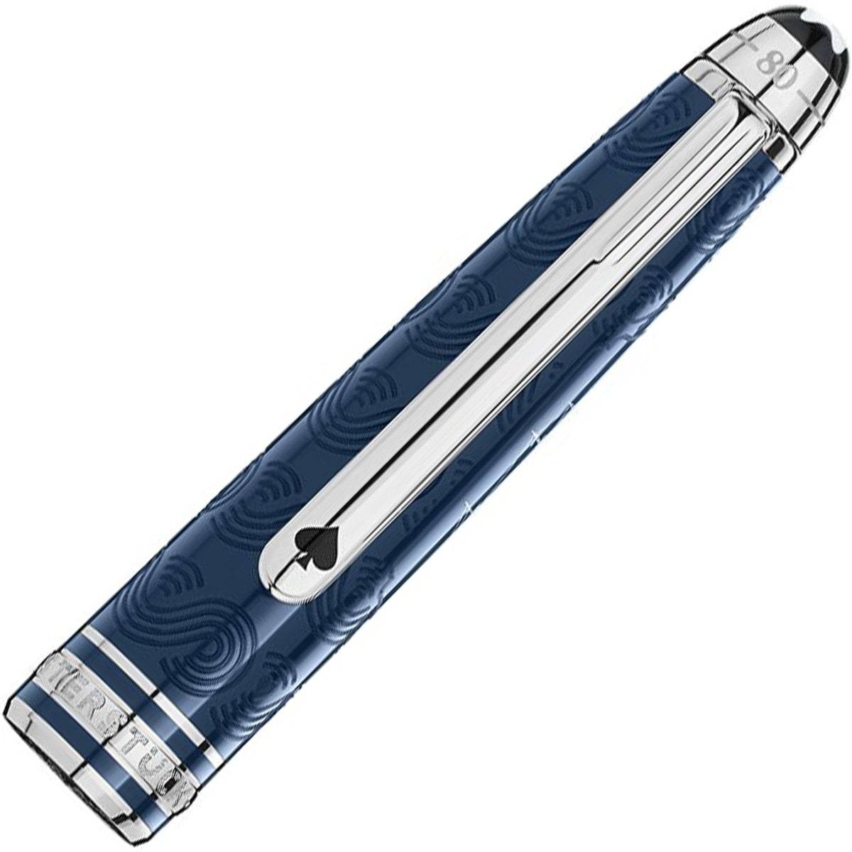 Montblanc, Tintenroller, Meisterstück 163 Classique, In 80 Tagen um die Welt, blau-3