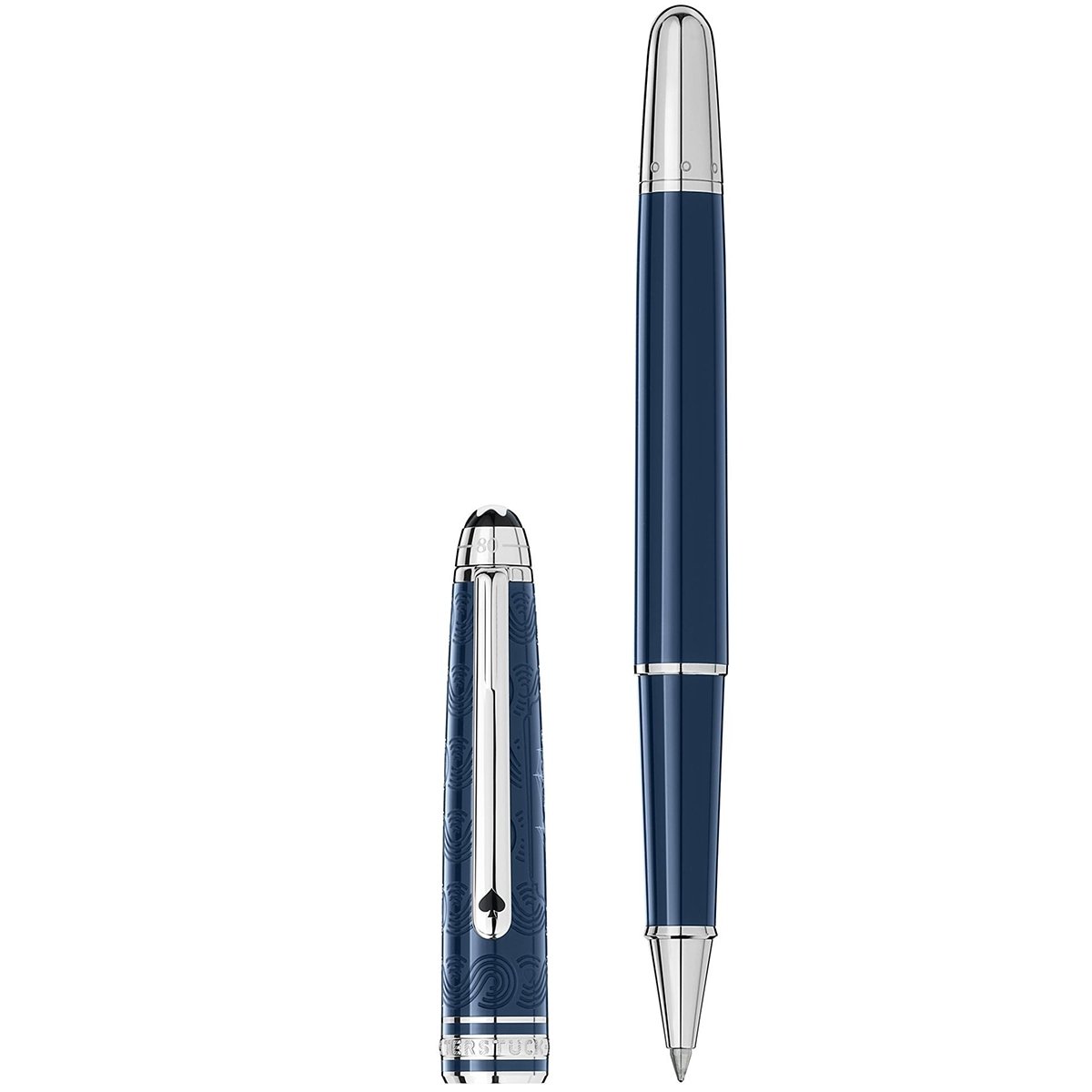 Montblanc, Tintenroller, Meisterstück 163 Classique, In 80 Tagen um die Welt, blau-5