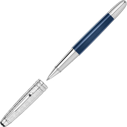 Montblanc, Tintenroller, Meisterstück 163 Doue, In 80 Tagen um die Welt, blau-4
