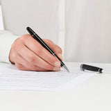 Montblanc, Tintenroller, Meisterstück, Edelharz - Platiniert, Classique, Schwarz-3