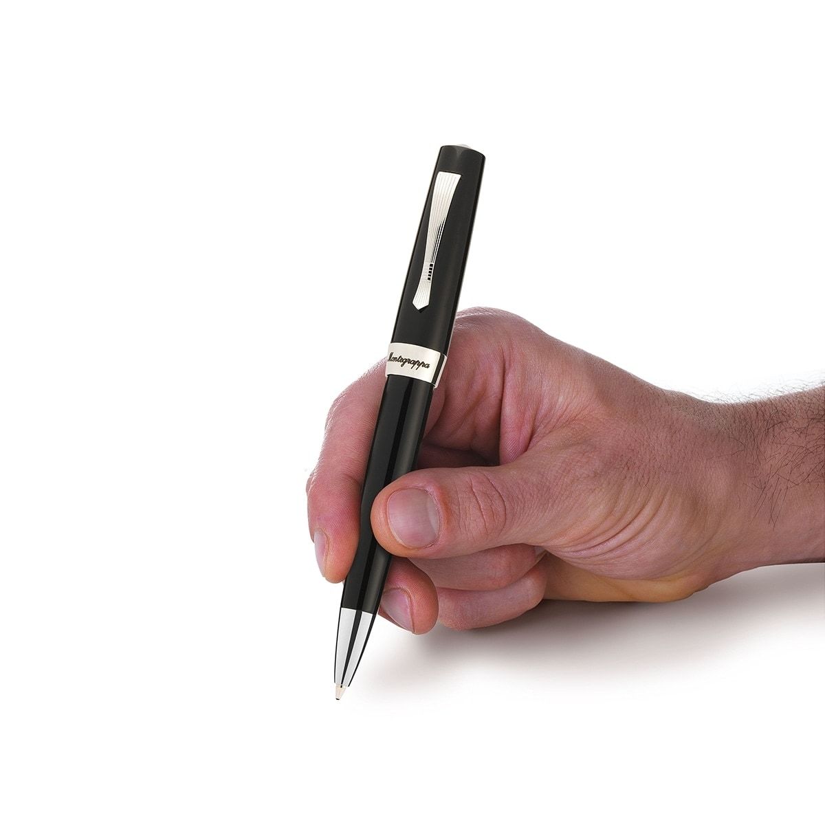 Montegrappa, Kugelschreiber, Elmo 02, Jet Black, schwarz-4