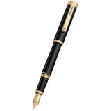 Montegrappa, Füller, Zero, Gelbgold, schwarz, Edelstahlfeder-5