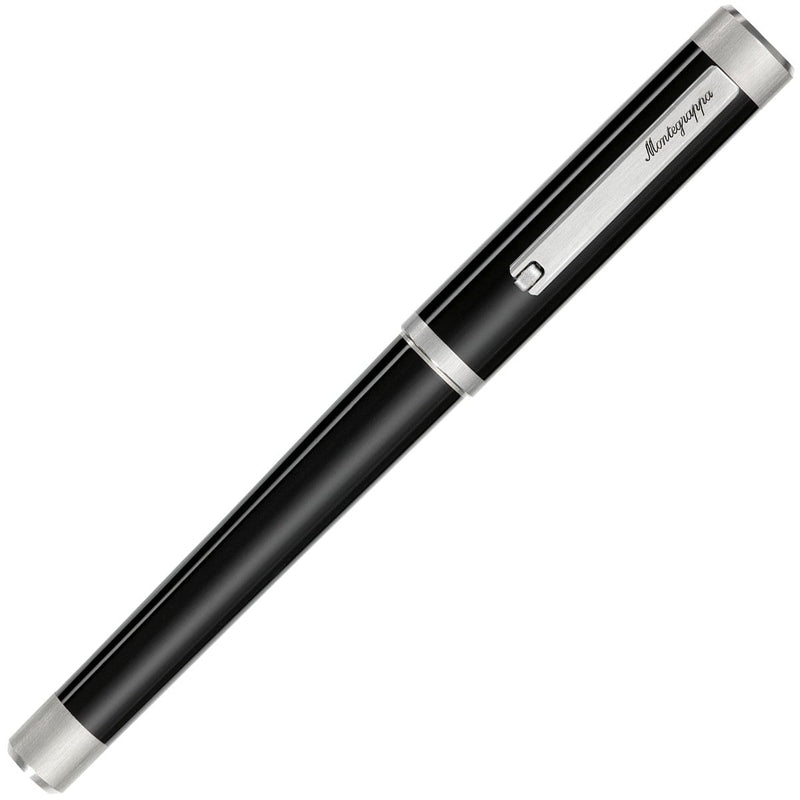 Montegrappa, Tintenroller, Zero, Palladium plattiert, schwarz-4