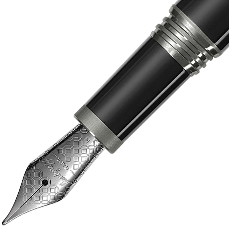Montegrappa, Füller, Zero, Ruthenium, schwarz, Edelstahlfeder-2