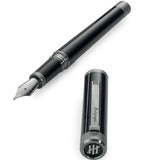 Montegrappa, Füller, Zero, Ruthenium, schwarz, Edelstahlfeder-3