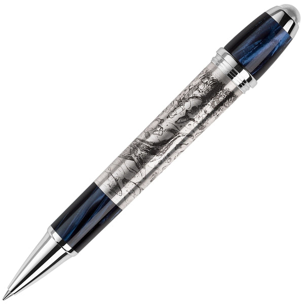 Montegrappa Tintenroller Ocean Collection Prince Albert II of Monaco Foundation silber-1