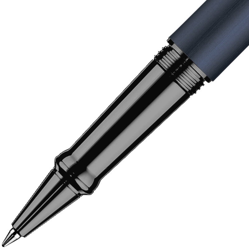 Otto Hutt Tintenroller Design 04 rutheniert blau/matt-2