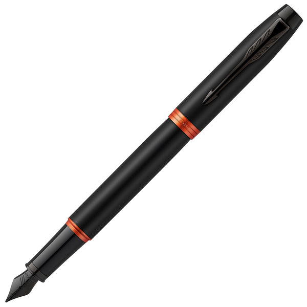 Parker, Füller IM Professionals Collection Vibrant Rings, Oranger Zierring, Schwarz PVD
