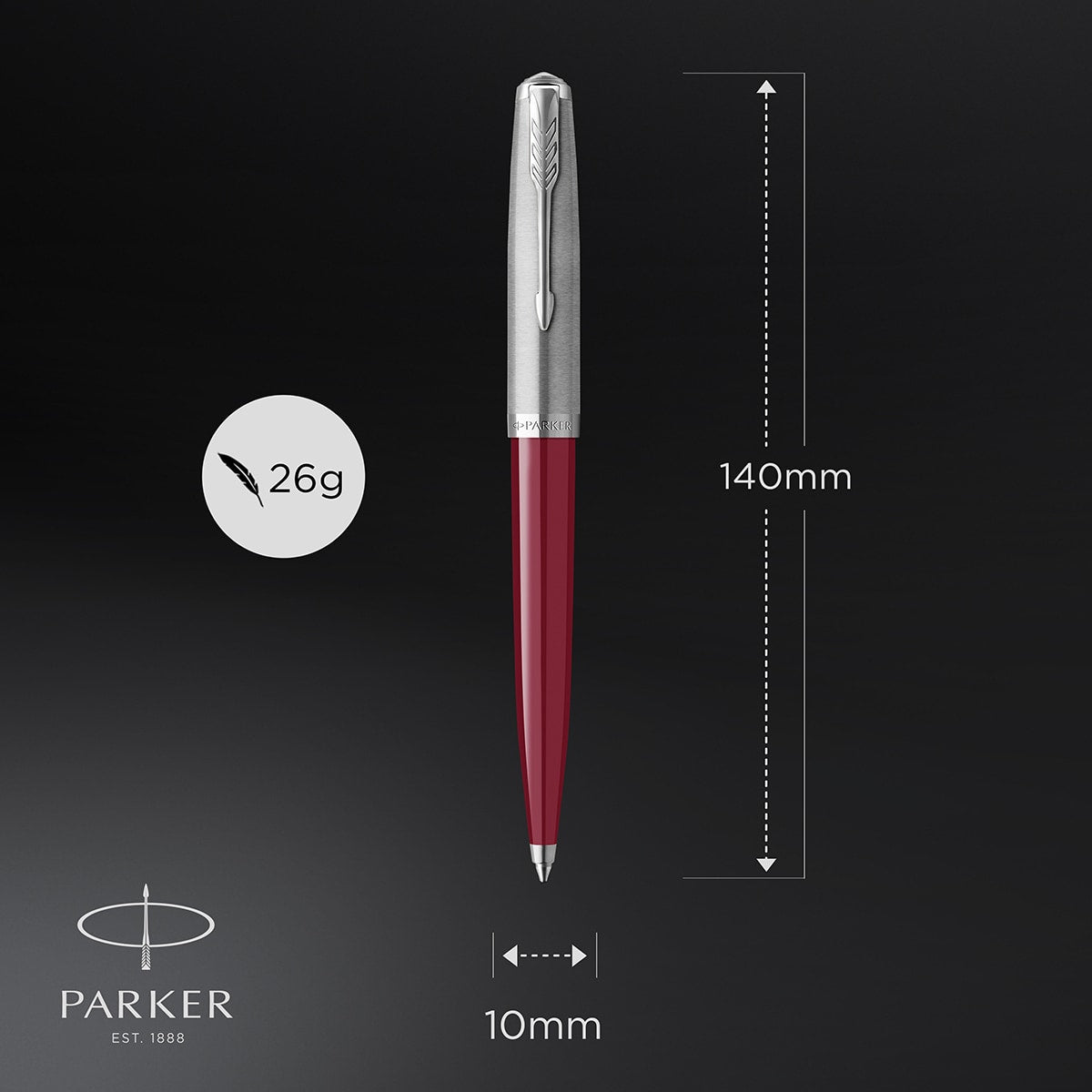 Parker Kugelschreiber Parker 51 Burgundy C.C.-6