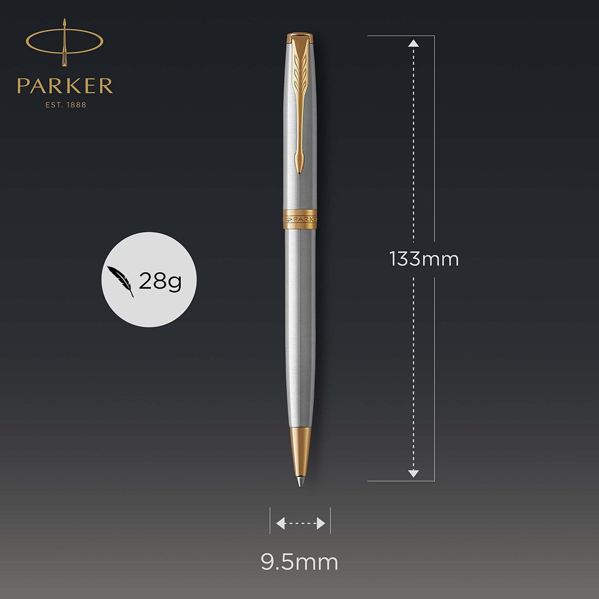 Parker Kugelschreiber Sonnet Core Edelstahl G.C.-7