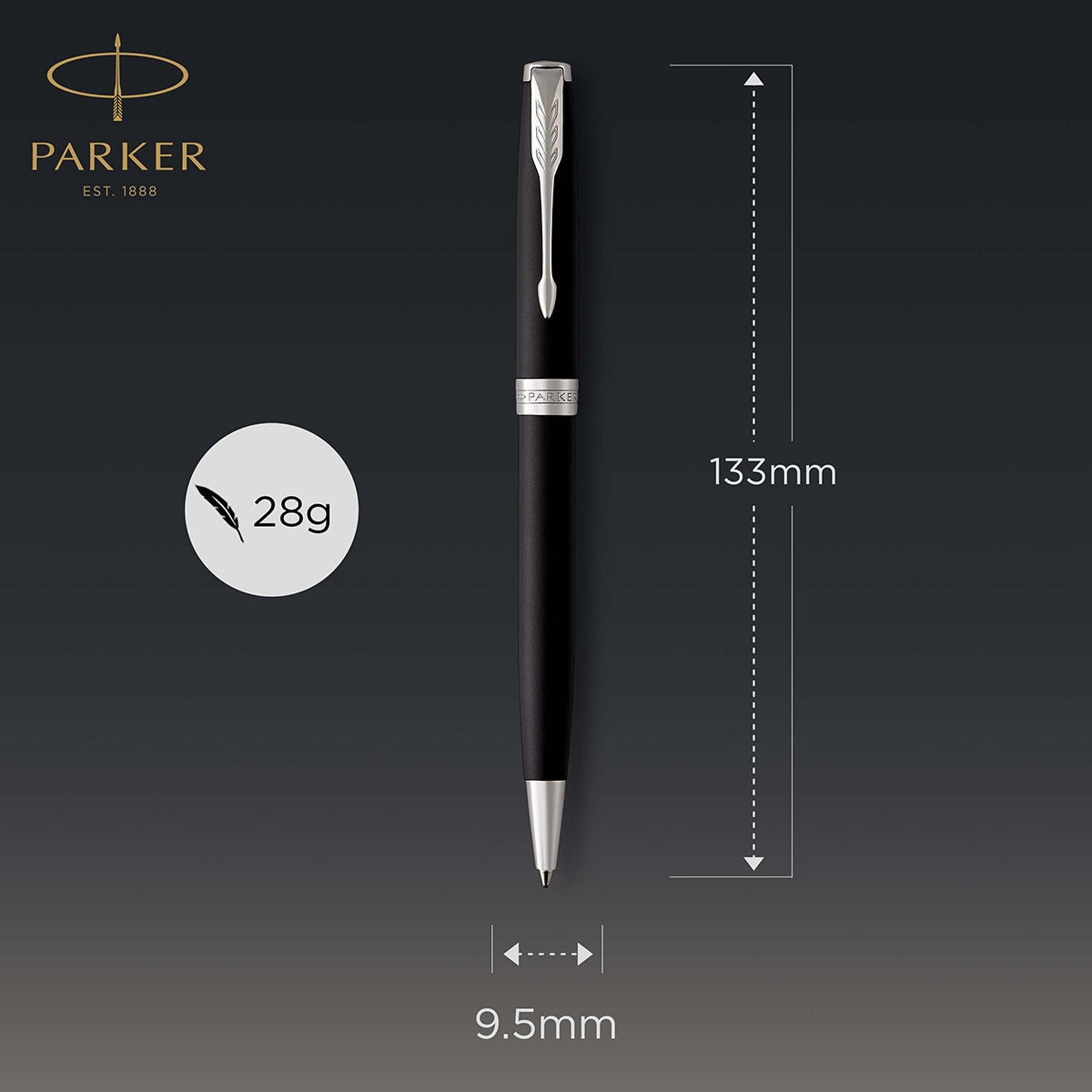 Parker Kugelschreiber Sonnet Core Matt Mattschwarz P.T.-7