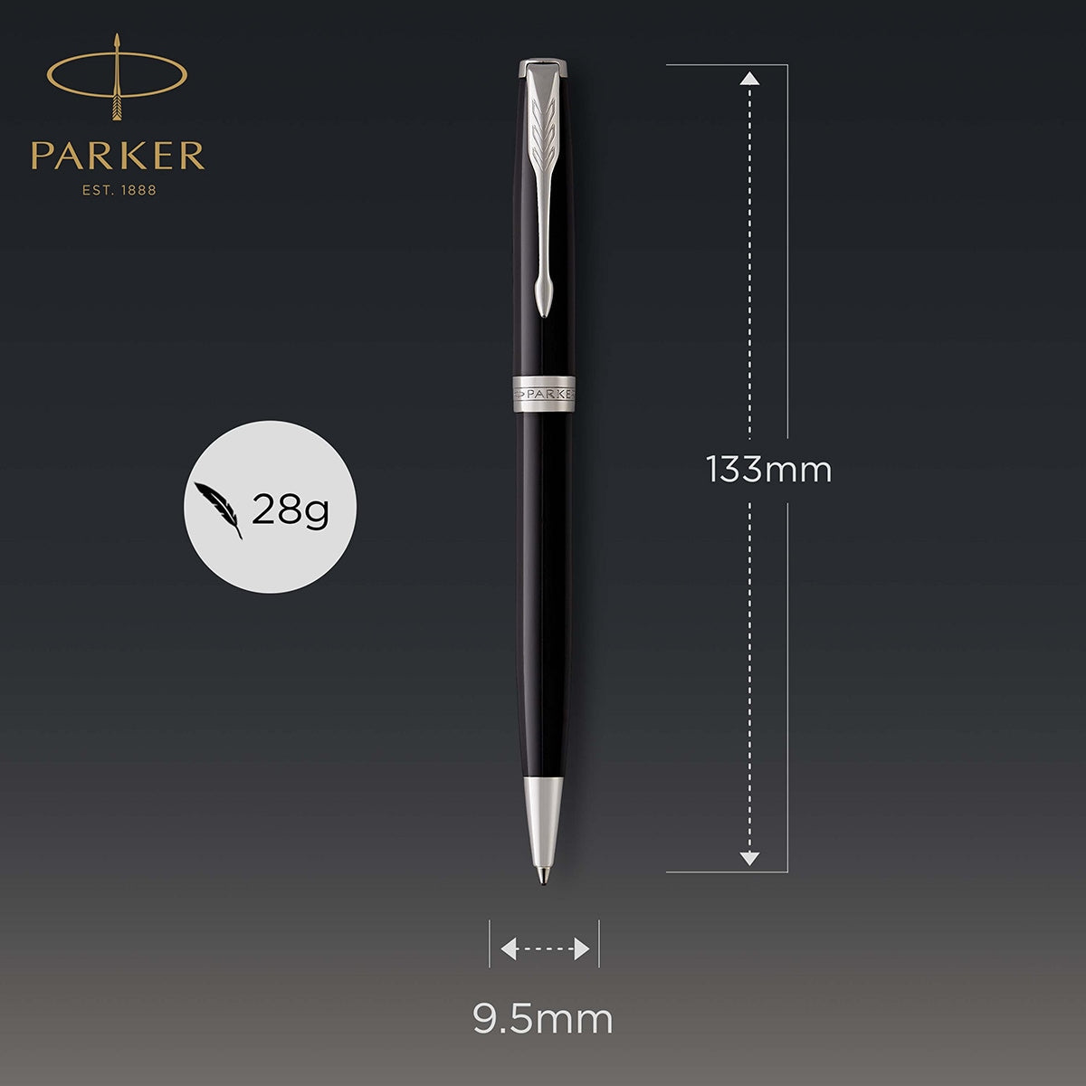 Parker Kugelschreiber Sonnet Core Schwarz P.T.-6